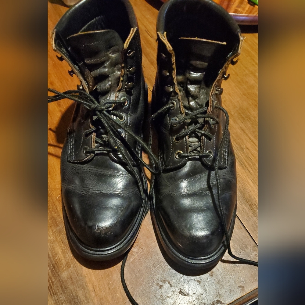 Black Leather Men's Boots Red Wing